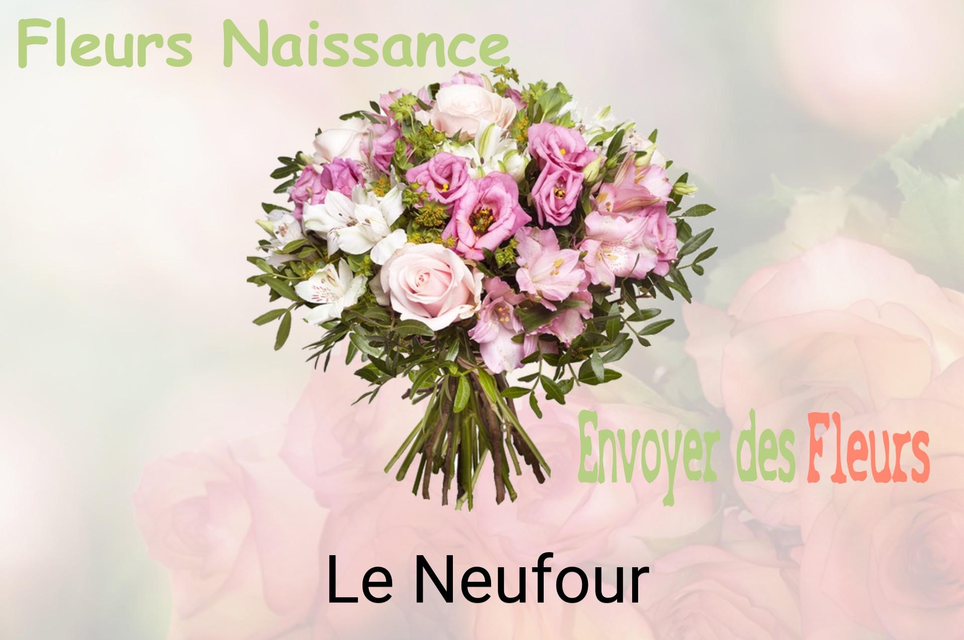 Bouquet de fleurs de naissance livré à Le Neufour